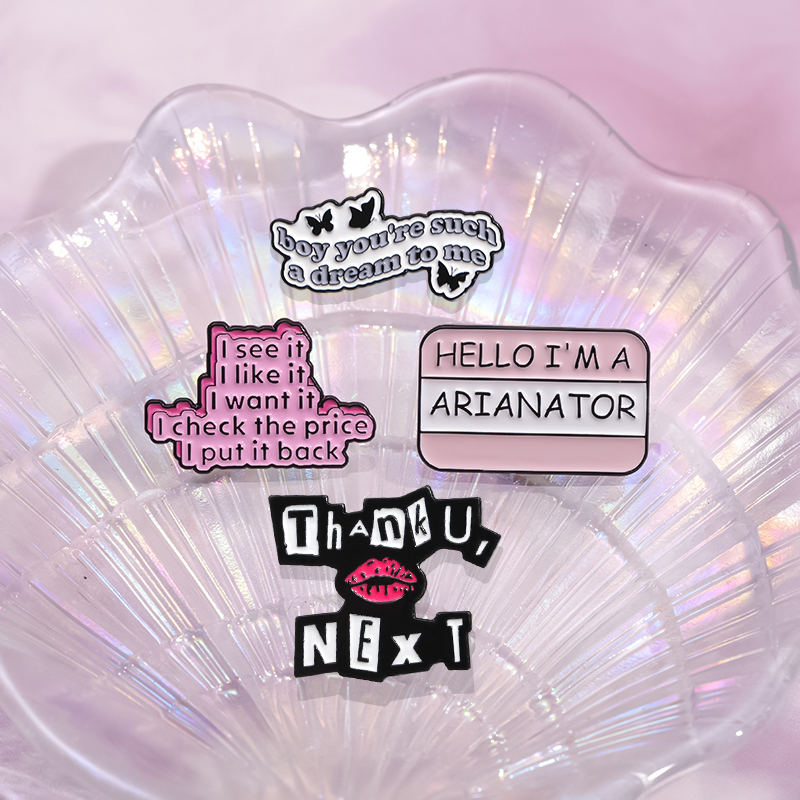 Women Bags Next - Thank U Next Enamel Pins Cute