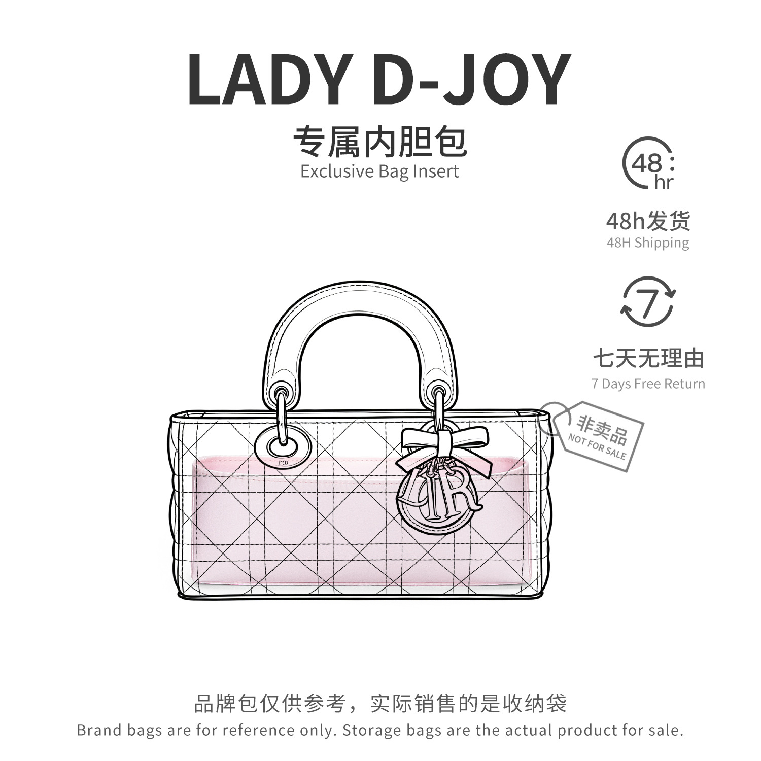 Women Bags Dior - Bag Organizer for Dior Lady D-Joy