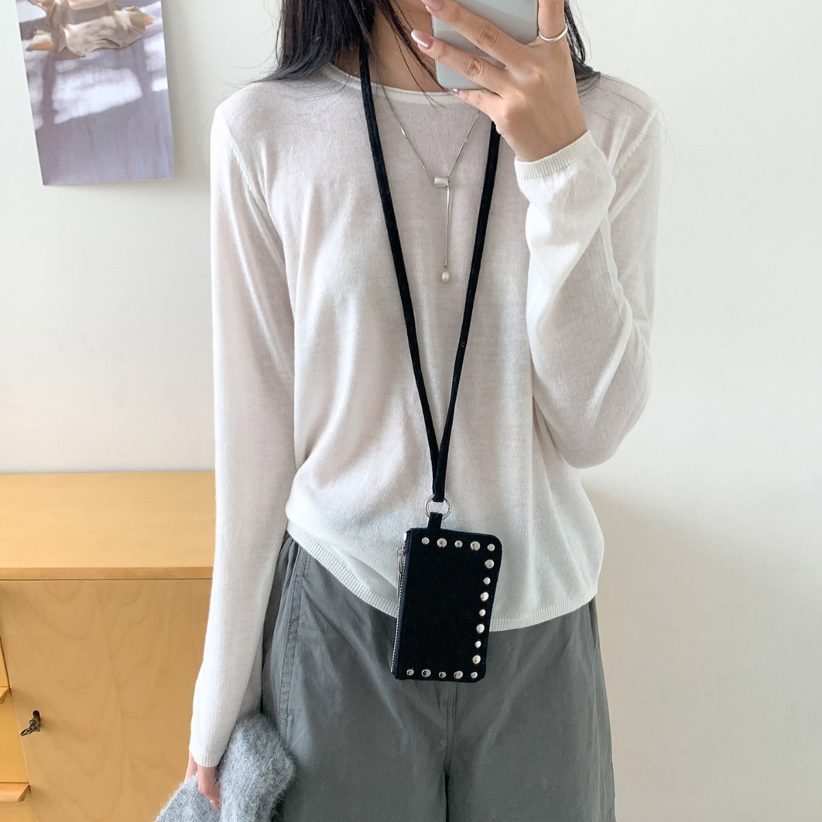 NEW Studded Shoulder Bag Mini  - Women Bags With Wallet avis et prix