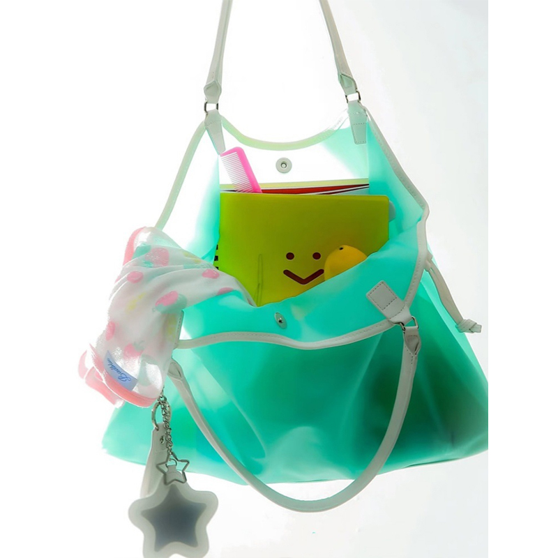 Clear PVC Waterproof Large Cap - Jelly Bag Clear Pvc avis et prix