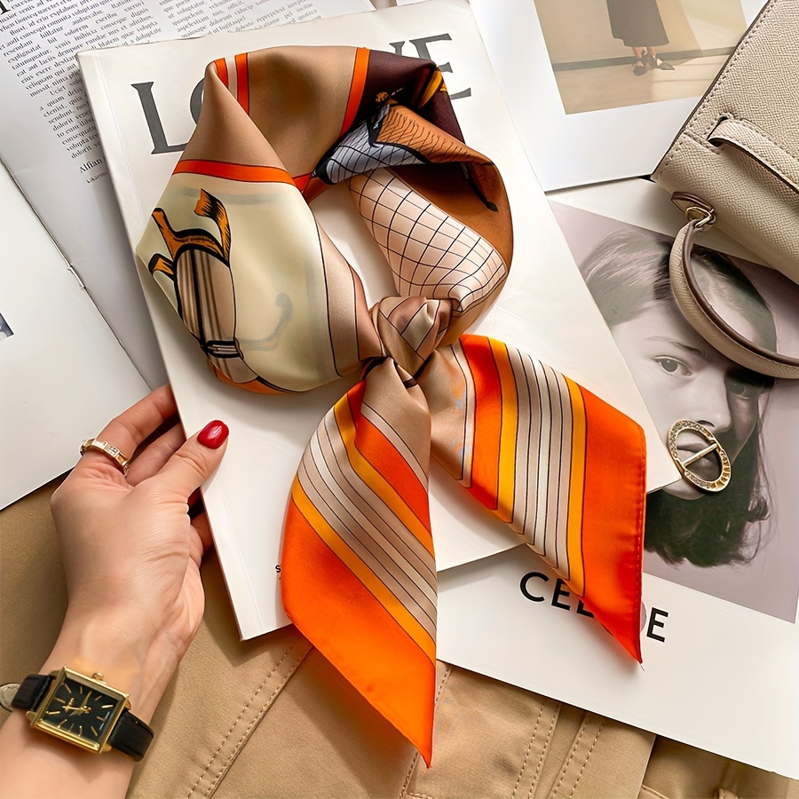 Luxury Horse Pattern Silk Squa - Women Bags For Office avis et prix