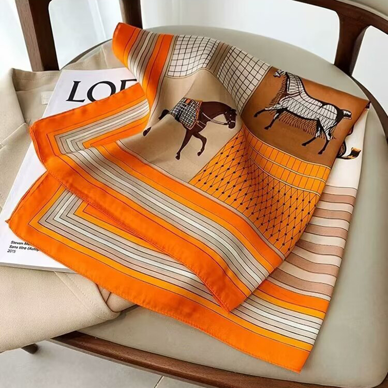 Luxury Horse Pattern Silk Squa - Women Bags For Office avis et prix