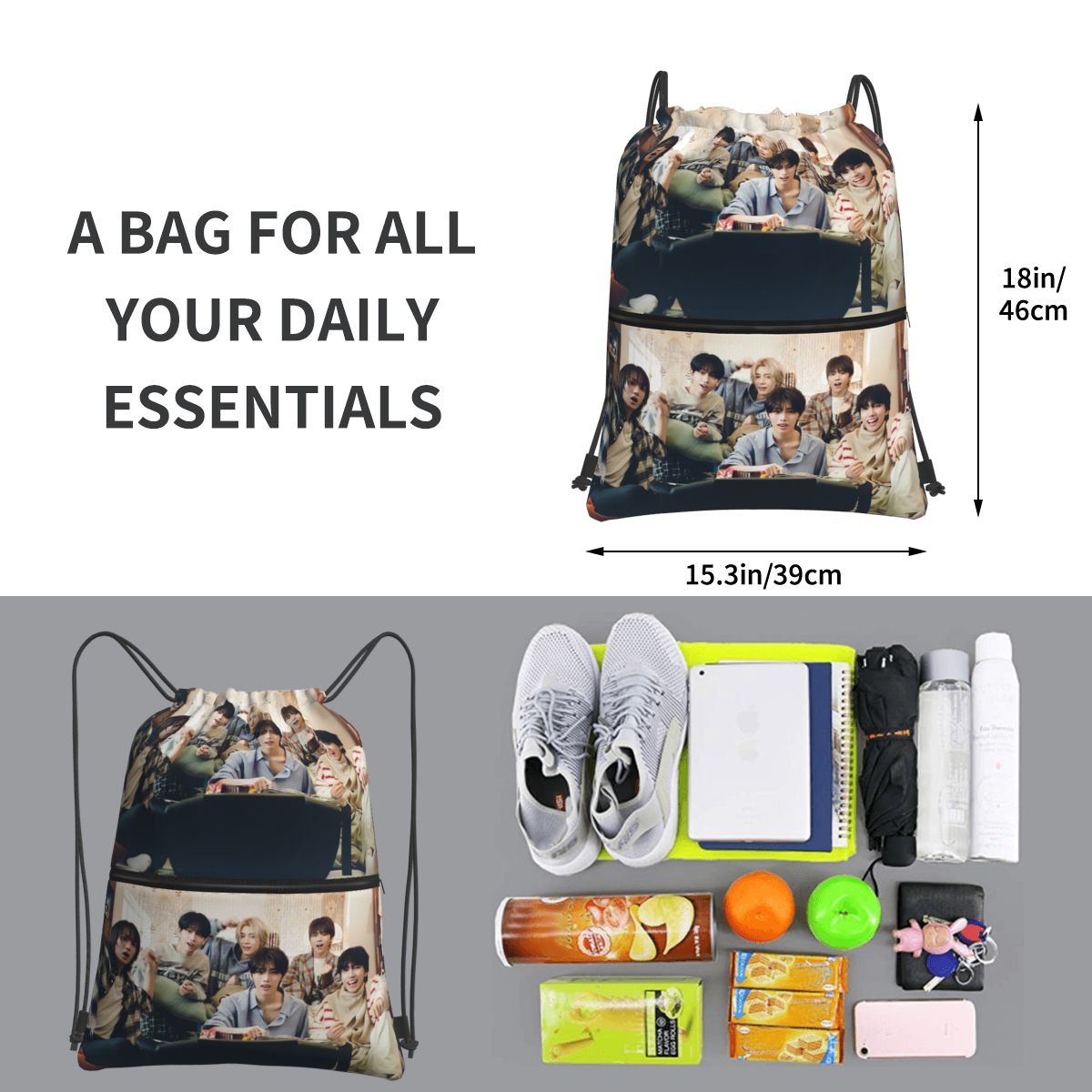 Boy Next Door KPOP Backpacks M - Women Bags Next avis et prix