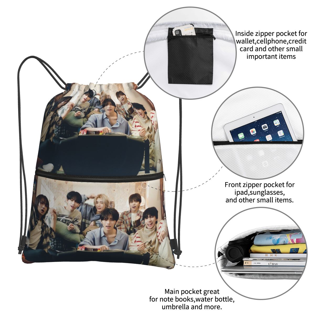 Boy Next Door KPOP Backpacks M - Women Bags Next avis et prix