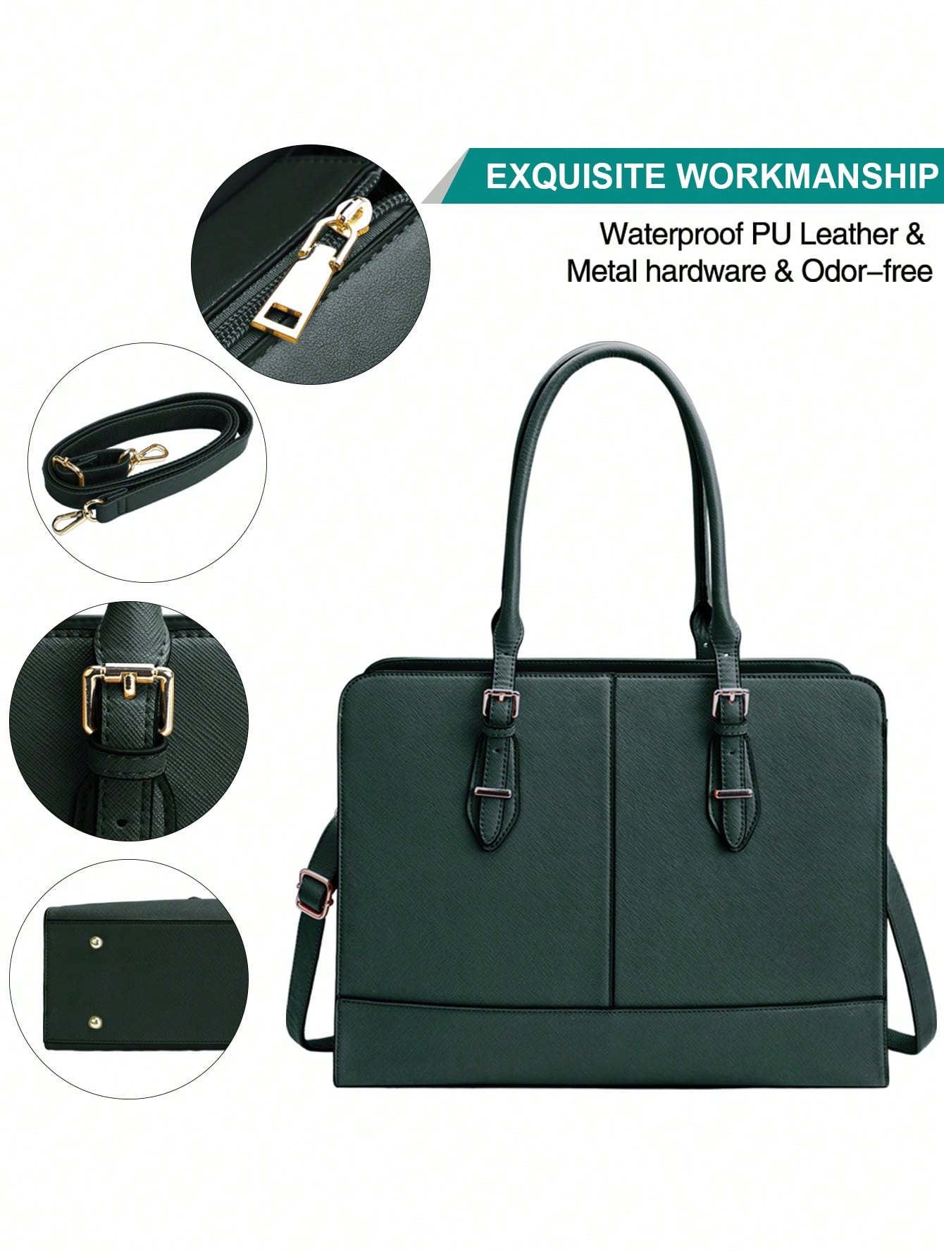 15.6 Inch Leather Laptop Tote  - Women'S Tote Bags For Work avis et prix