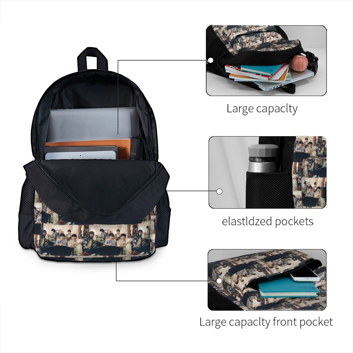 Boy Next Door KPOP Backpack St - Women Bags Next avis et prix
