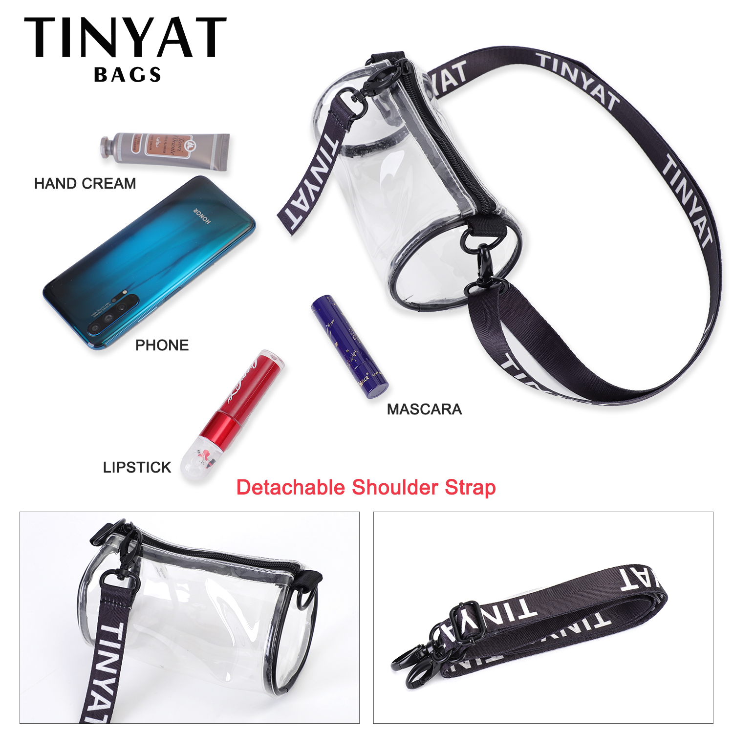 TINYAT Mini Transparent Women  - Jelly Bag Clear Pvc avis et prix