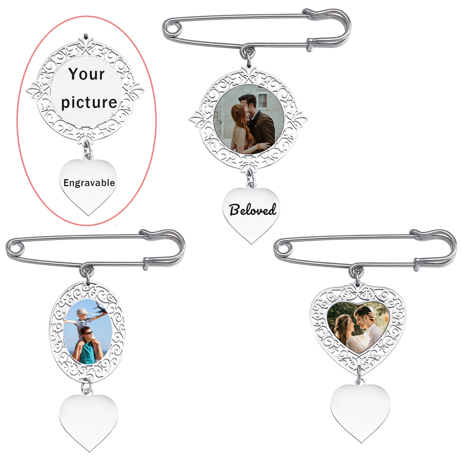 Custom Picture Badge Brooches  - Women Bags For Office avis et prix