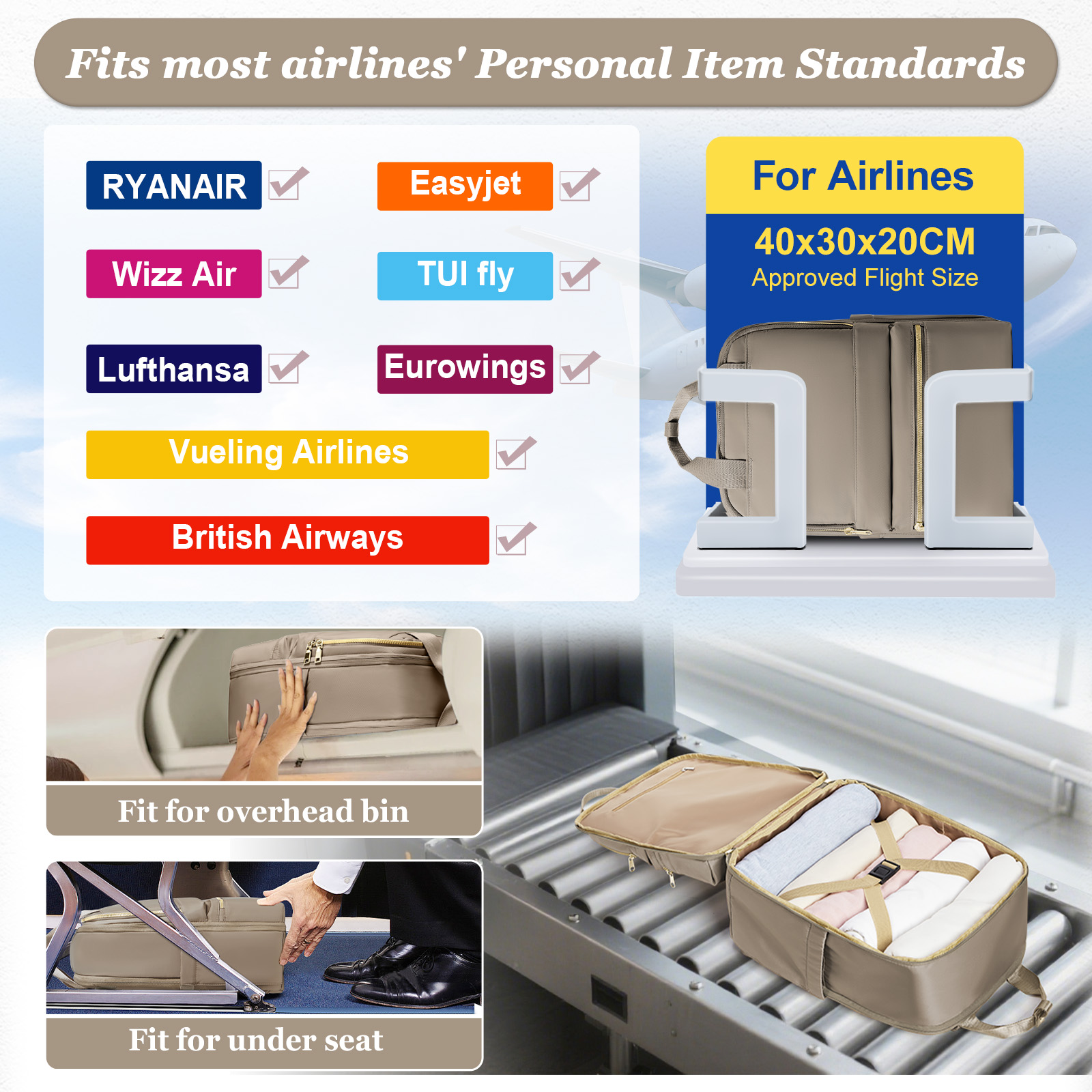 Ryanair 40x30x20 Travel Backpa - Women Bags For Office avis et prix