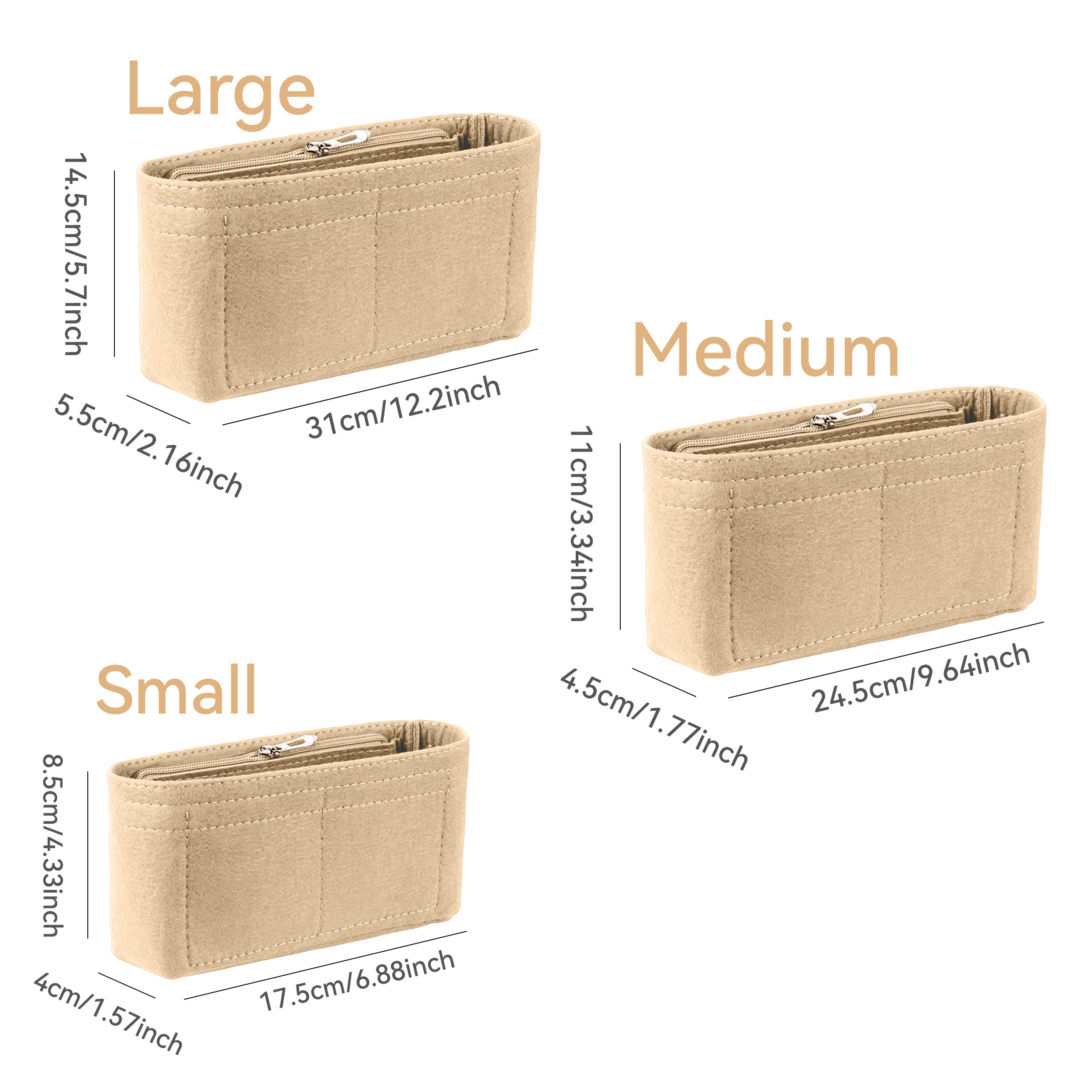 Felt Insert Bag Organizer, Mak - Women Bags Dior avis et prix