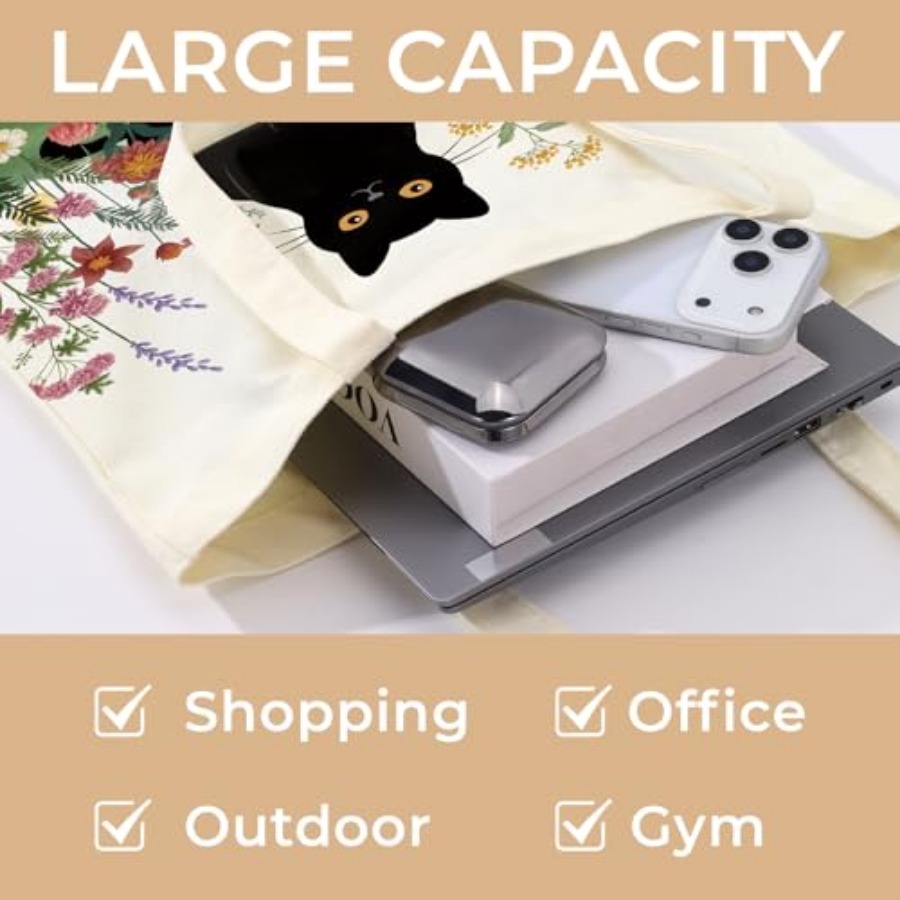 Cute Aesthetic Canvas Tote Bag - Women'S Tote Bags For Work avis et prix