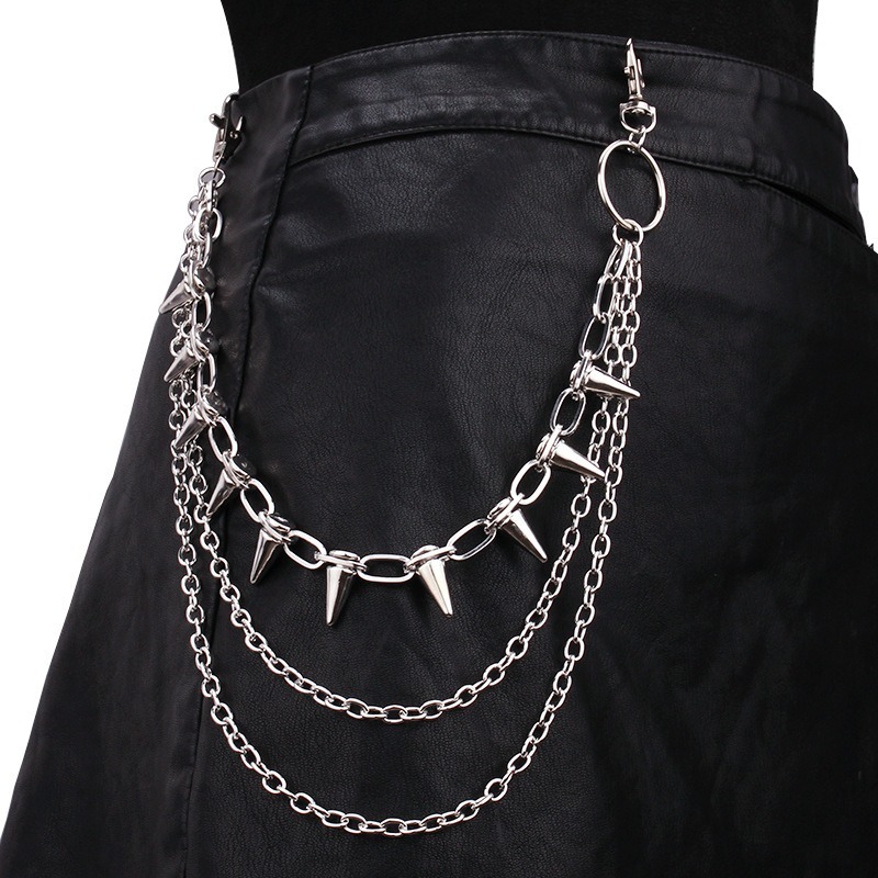 Hip Hop Punk Rock Metal Pants  - Women Bags With Wallet avis et prix