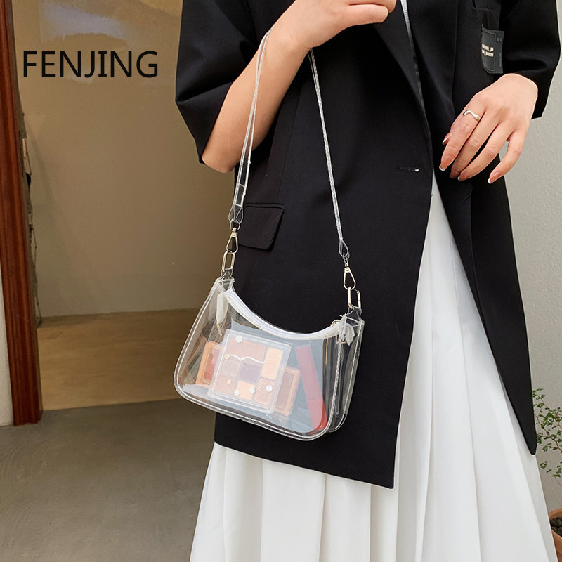 Fashion Lady Jelly Solid Color - Jelly Bag Clear Pvc avis et prix