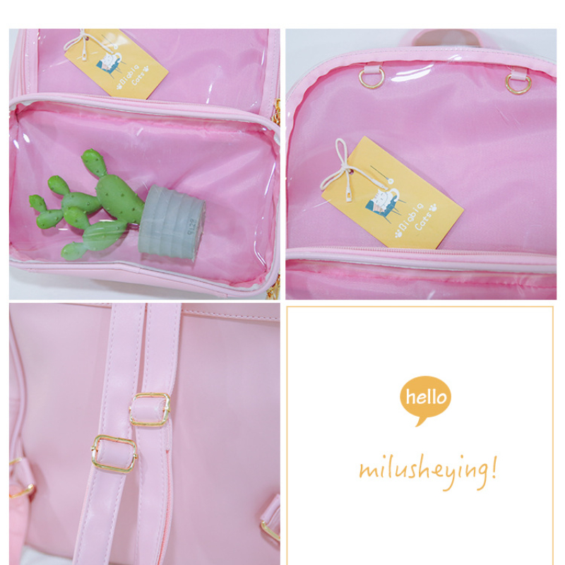 Cute Clear Transparent Women B - Jelly Bag Clear Pvc avis et prix