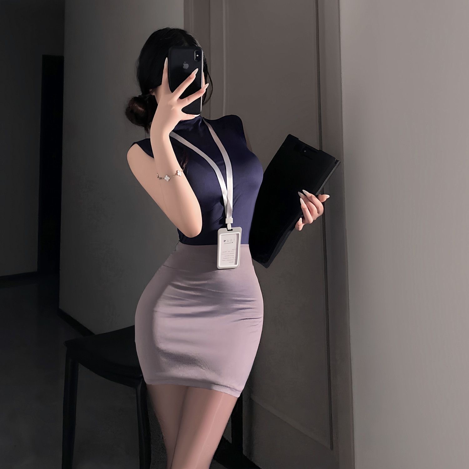 Sweet Skirts Set OL Sexy Pure  - Women Bags For Office avis et prix
